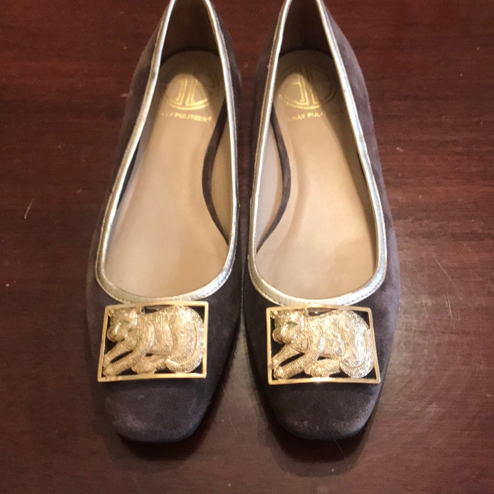 Lilly Pulitzer brown shoes sz 6.5 M